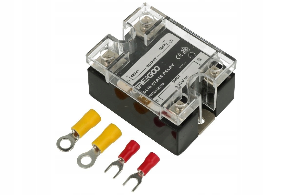 Ovládanie relé SSR 100A. Výstup 3-32VDC 48-480VAC