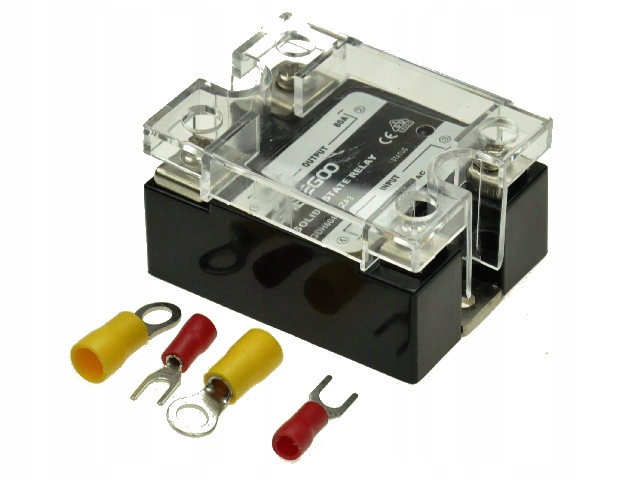 Ovládanie relé SSR 80A. Výstup 90-280 VAC. 48-480VAC