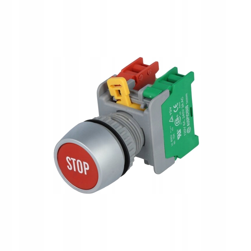 Ovládacie tlačidlo Červená STOP fi22mm IP65