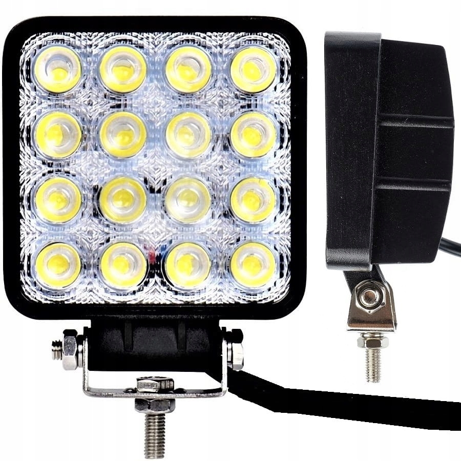 LED svetlomet, pracovná žiarovka halogénová 16 LED 48 W
