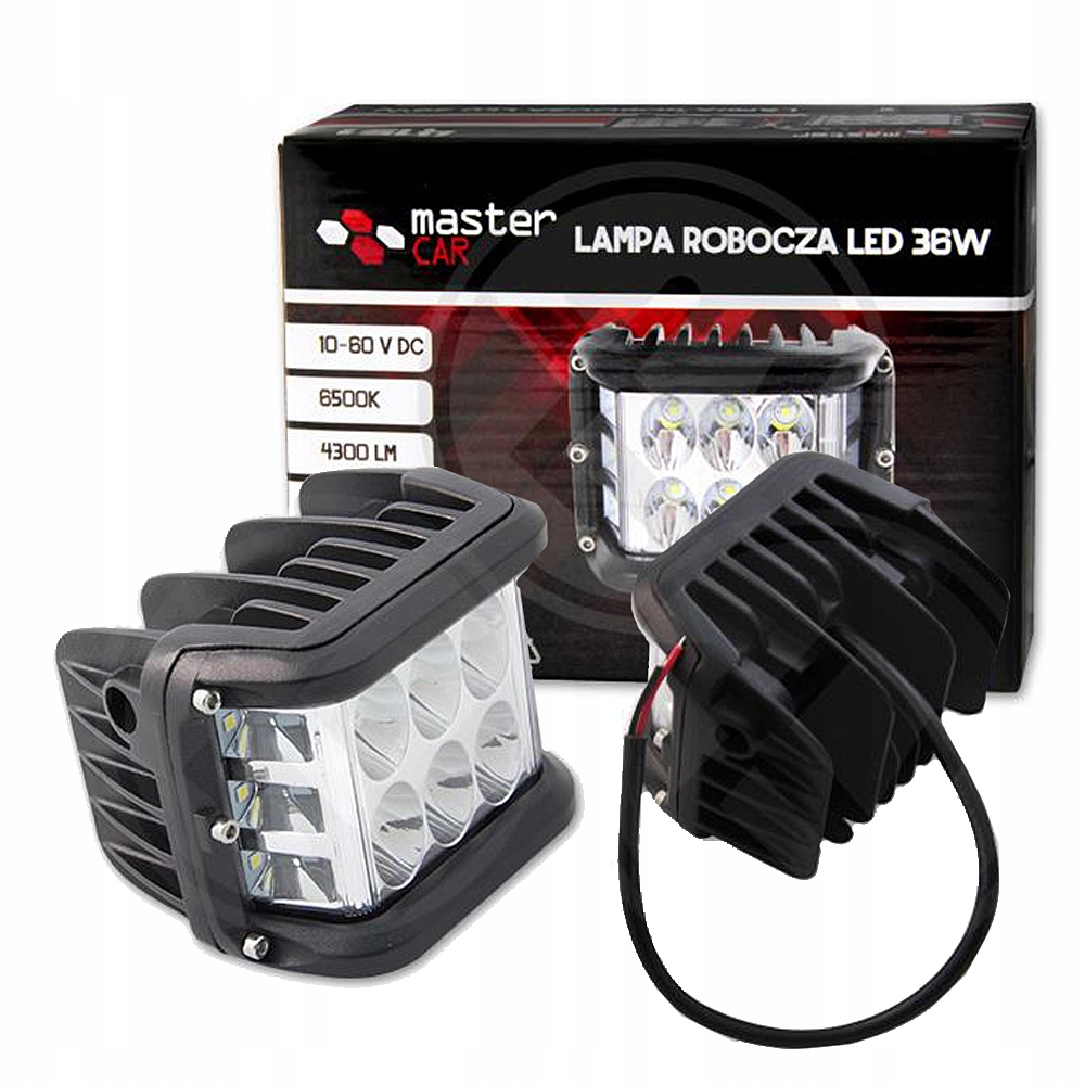 Pracovná lampa svetlometu 36W Traktor v teréne