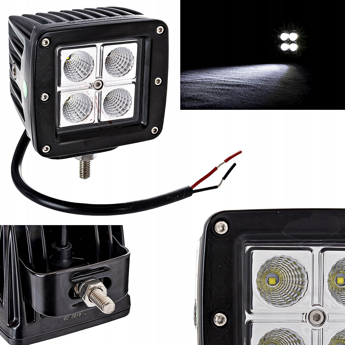 Pracovné svetlo LED 4 LED 16 W 1400Lm povodeň