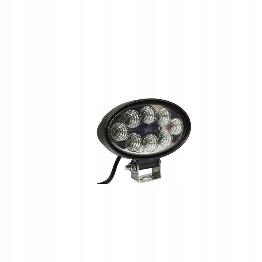 Pracovné svetlo, oválne, 8 LED diód 24W 1800lm 12V 24V
