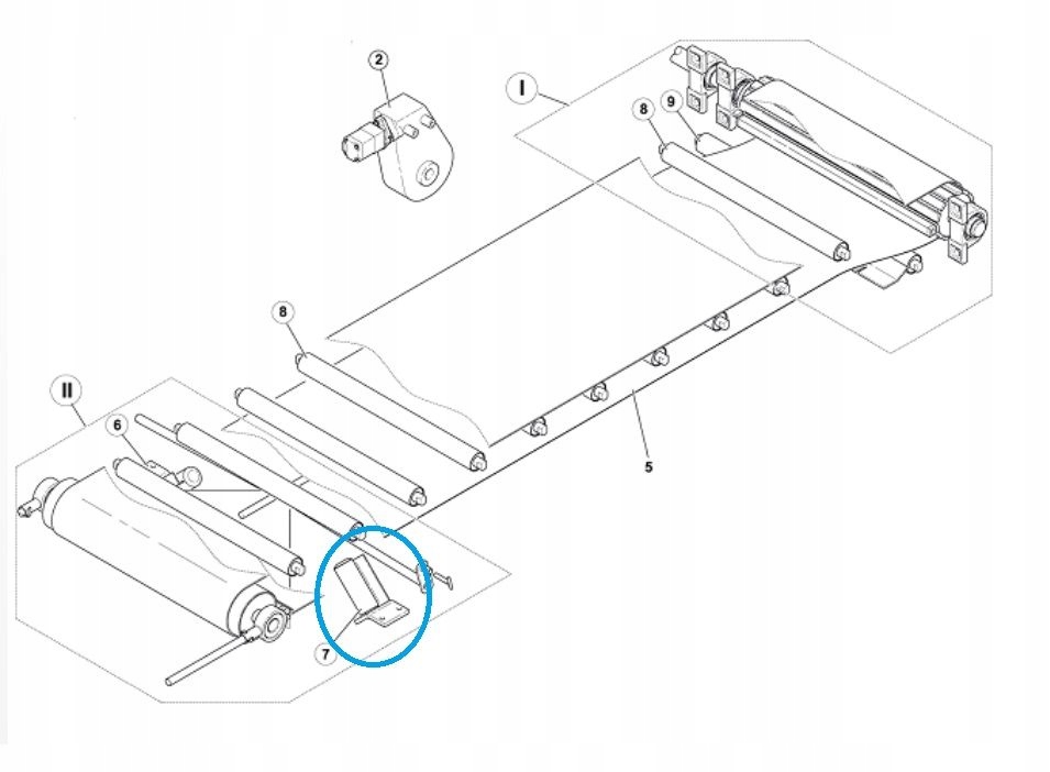 Valec vľavo kompletný oceľový L155mm 2046 / 03-03-000