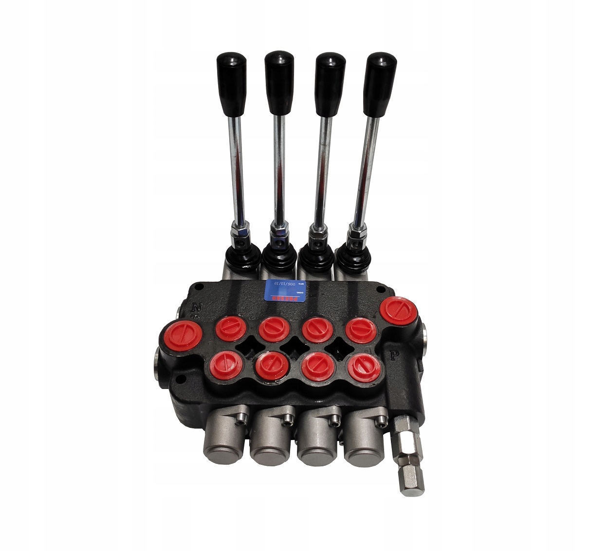 Hydraulický rozdeľovač PRESKO 40l, 4 sekcie