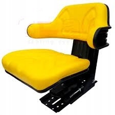 Žlté sedadlko john deere s lakťovými operáciami