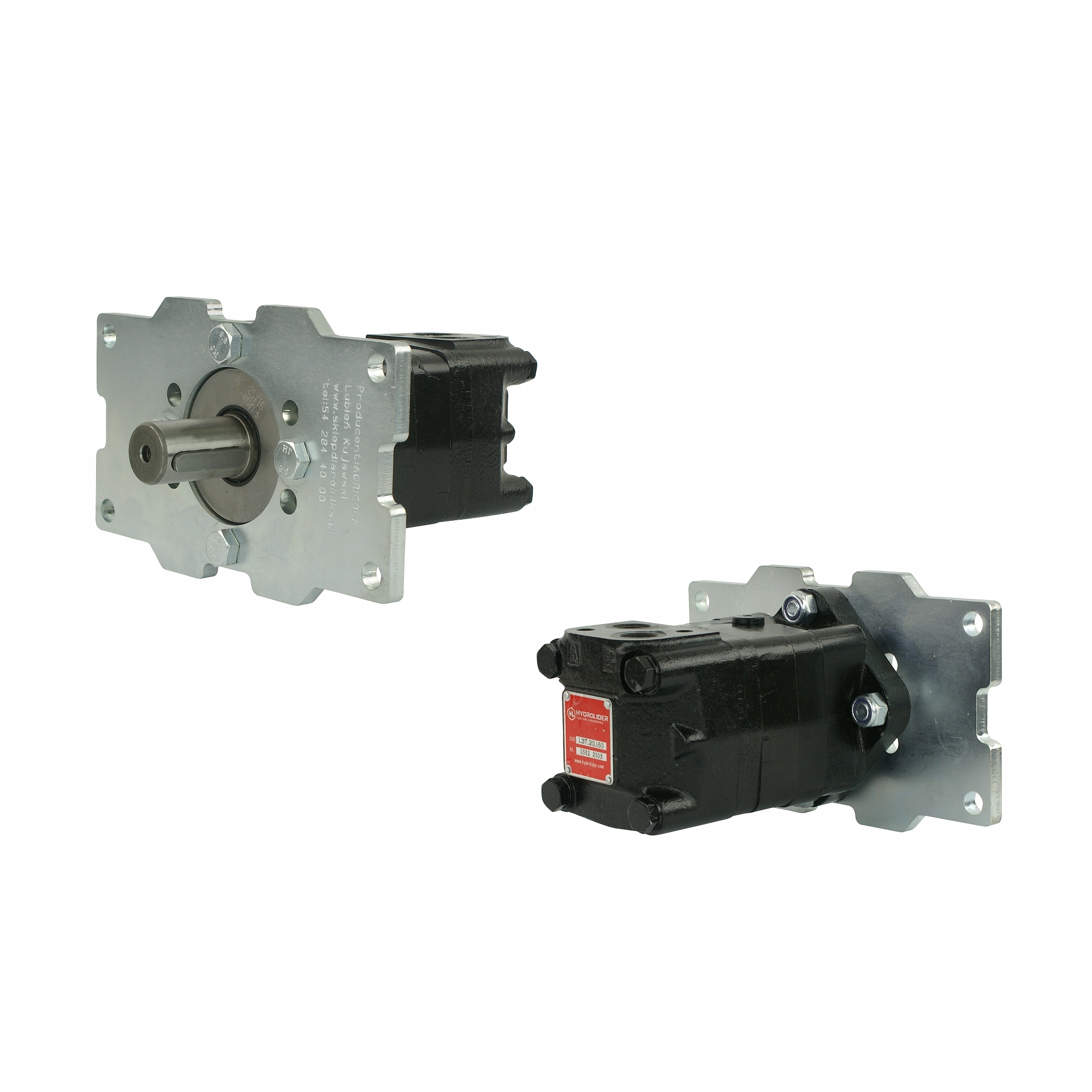 Hydraulický motor typ sms 160 v súprave s montážnou doskou