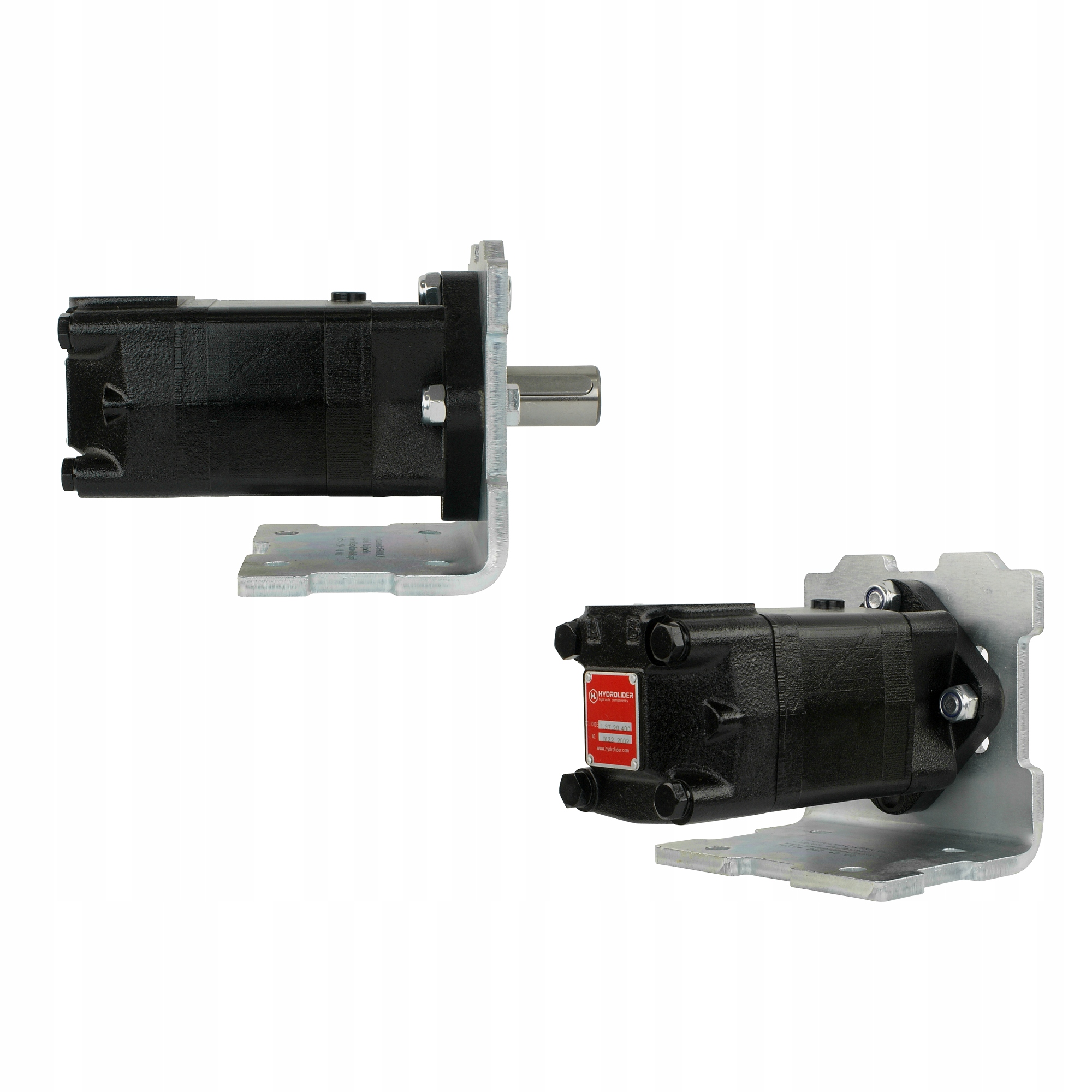 Hydraulický motor typ sms 305 v súprave s montožnou doskou uhlový 90°
