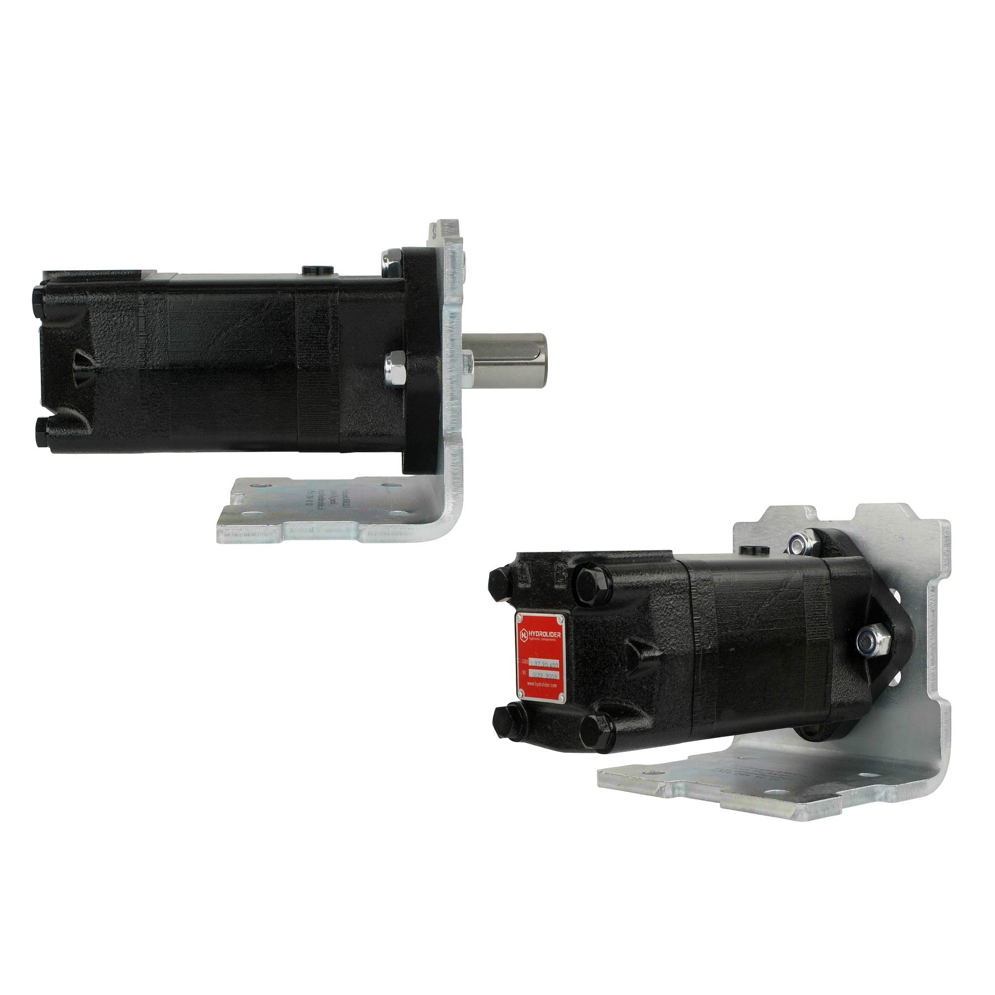 Hydraulický motor typ sms 400 v súprave s montožnou doskou uhlový 90°