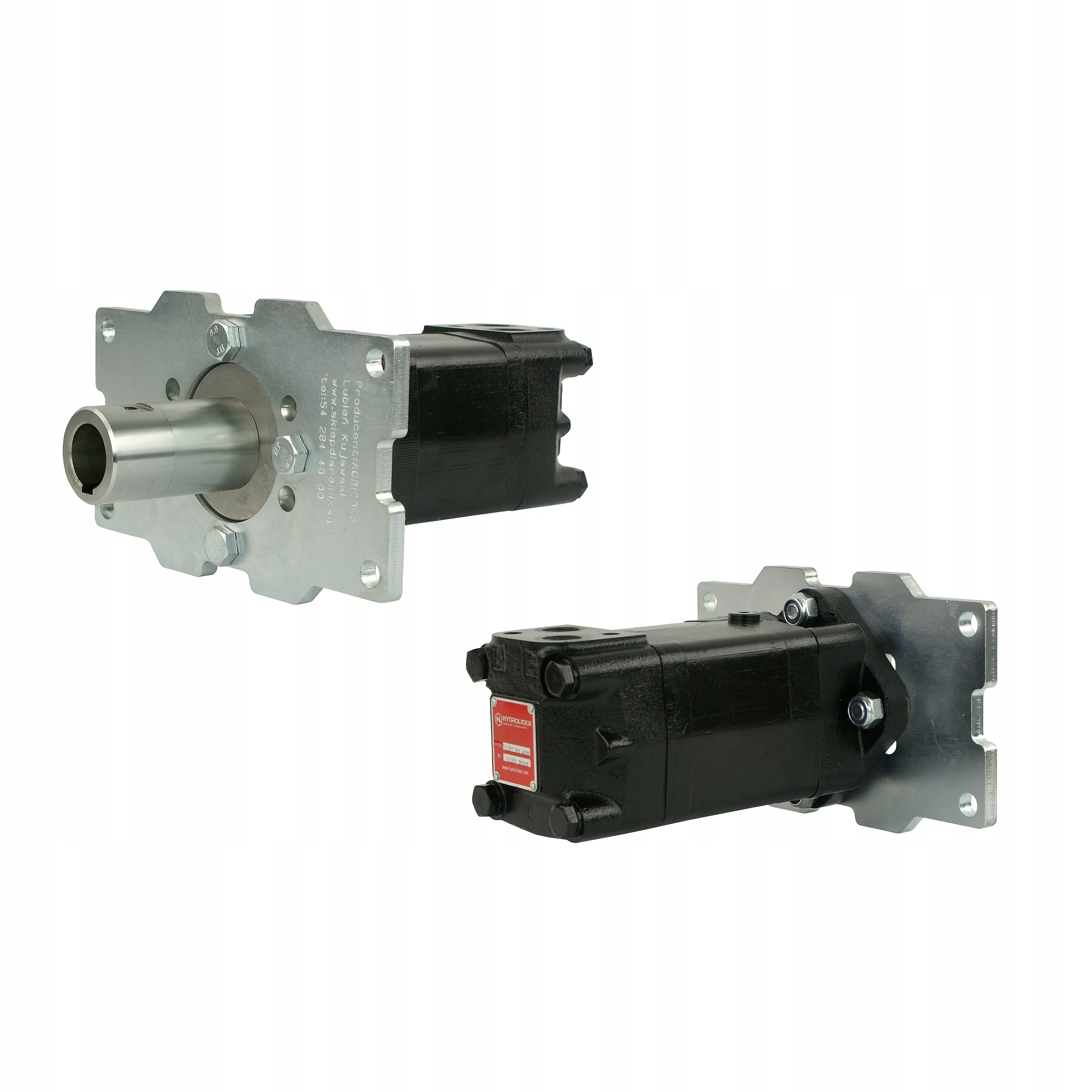 Hydraulický motor typ sms 400 v súprave s montážnou doskou a púzdrom