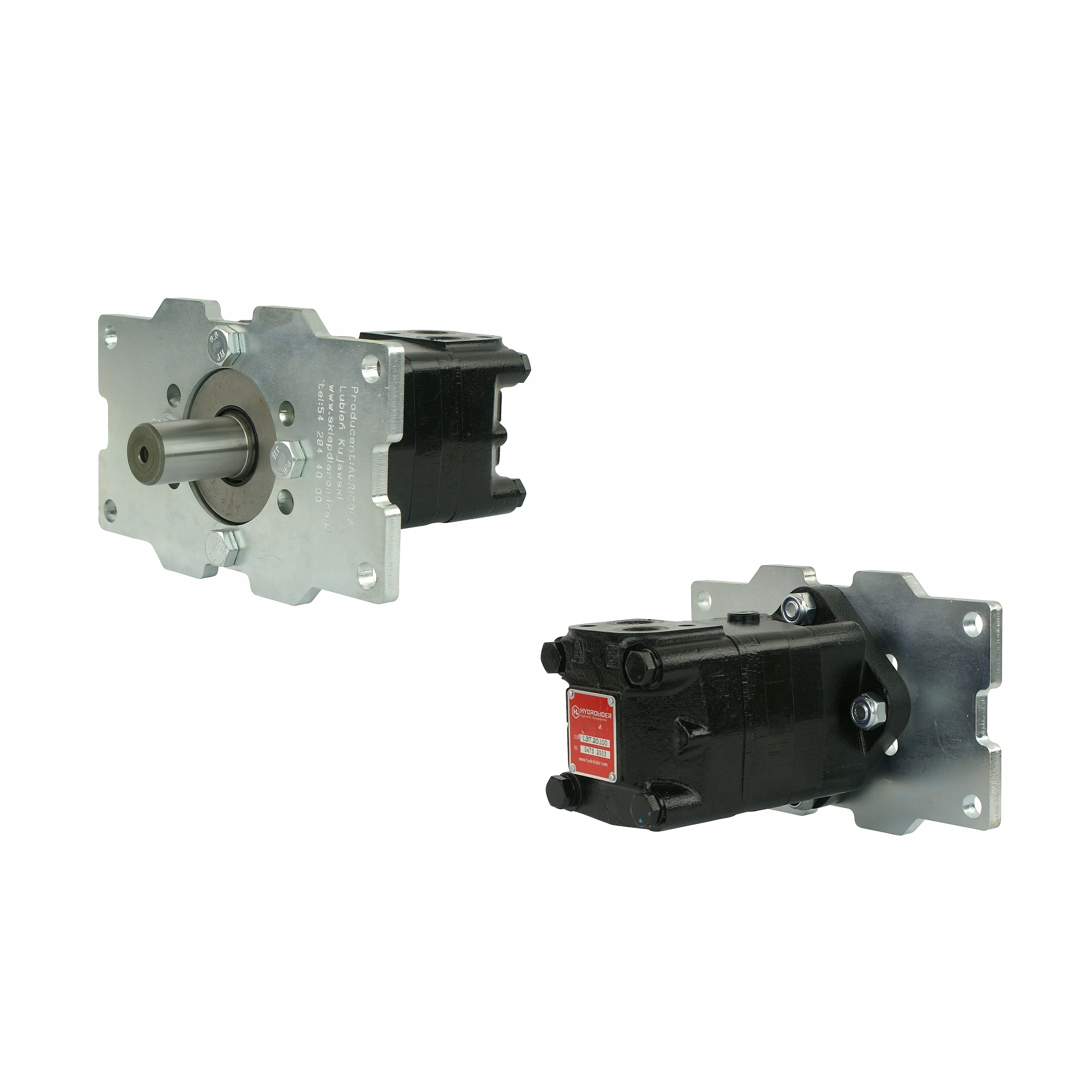 Hydraulický motor typ sms 80 v súprave s montážnou doskou