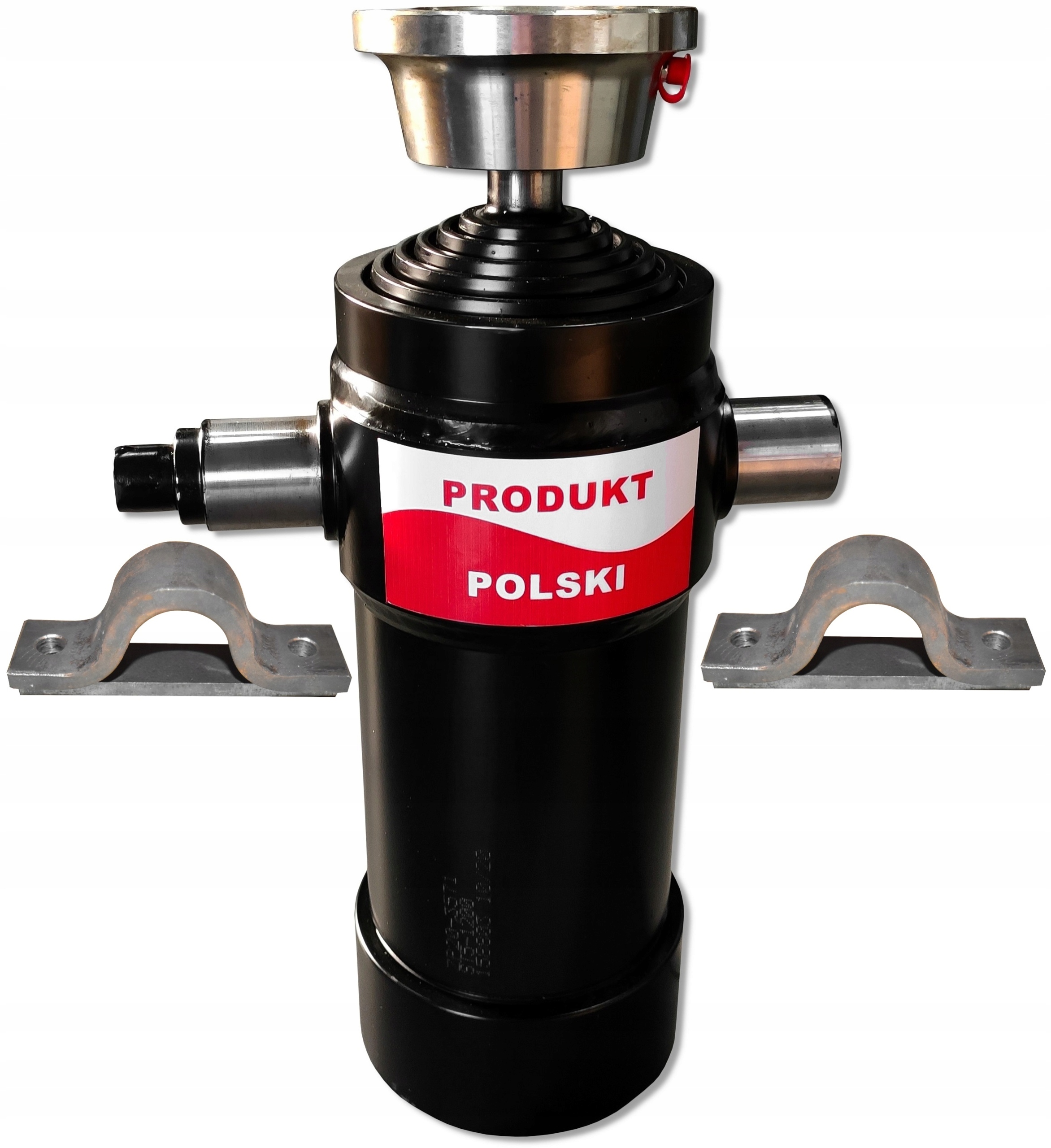 Poľský hydraulický valec so zdvihom 1200 mm vrátane zásuvky a dvoch upevnení Fi 40mm