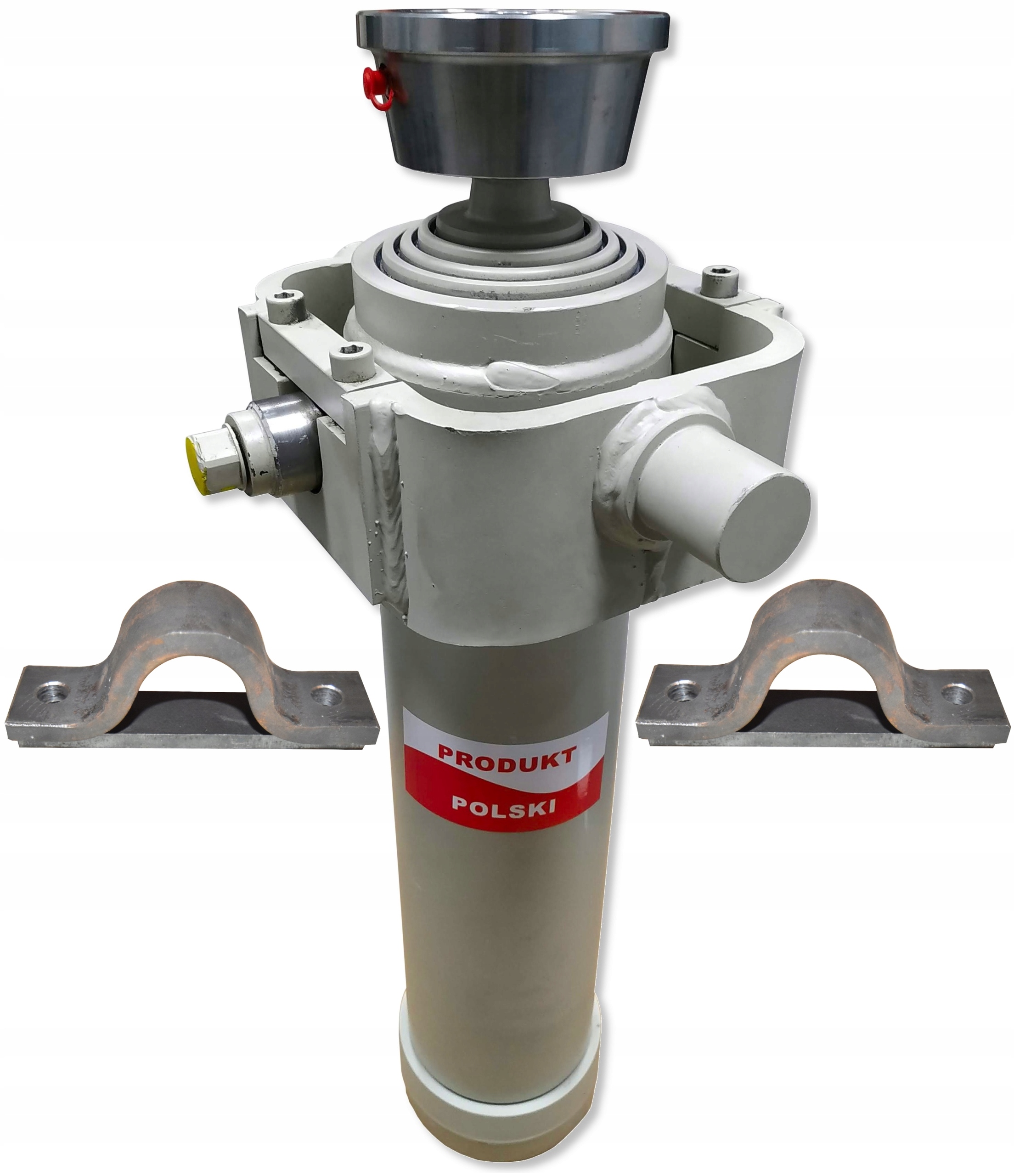 Hydraulický valec Polski 10 TON nosnosť vrátane kolísky, zásuvky a dvoch upevnení Fi 40 mm