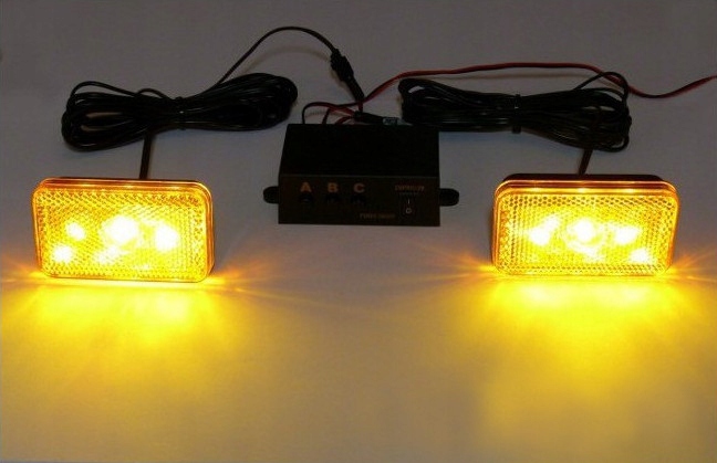 POWER LED 6W 24V STROBOSKOPY - 2 panely + rukoväte