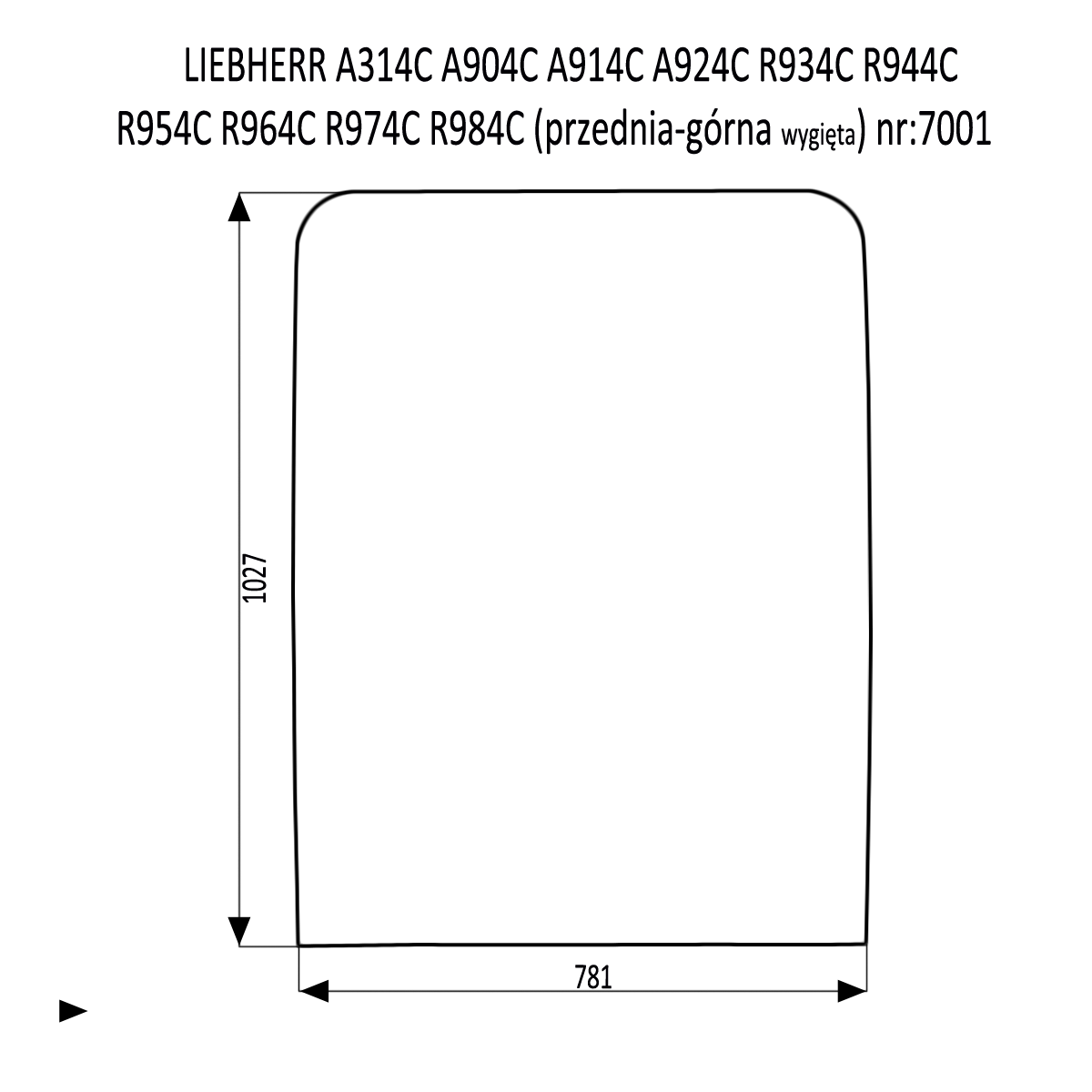 ČELNÉ SKLO LIEBHERR 314 904 914 924 934 942