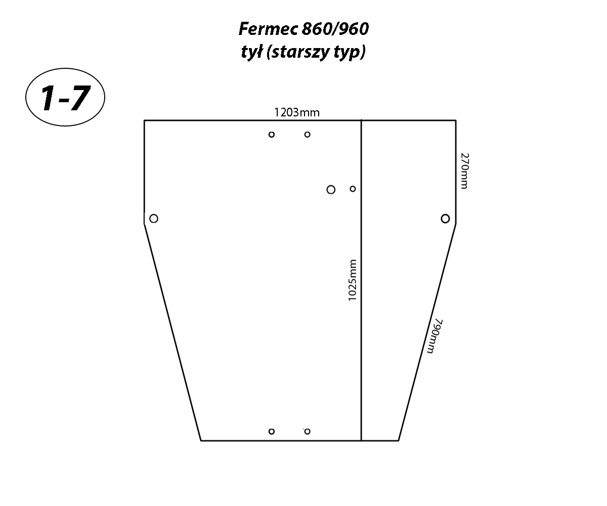 ZADNÉ OKNO CASE 595 SUPER LE