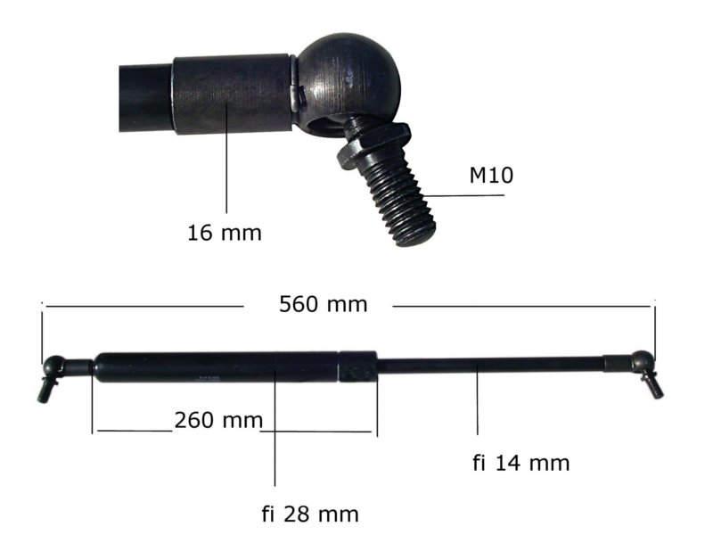 Plyusová pružina Stabilus Liftomat 1900N 2368LF