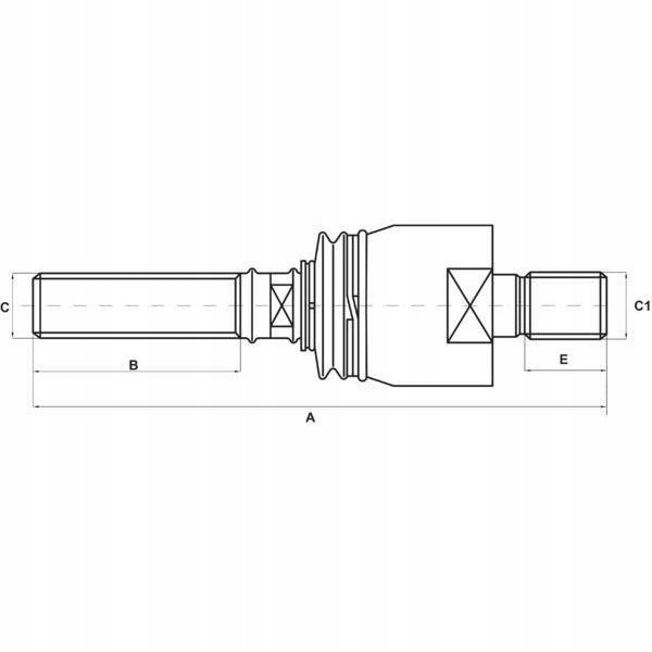 Stabilizátor čapu, 234 mm SHP167KR