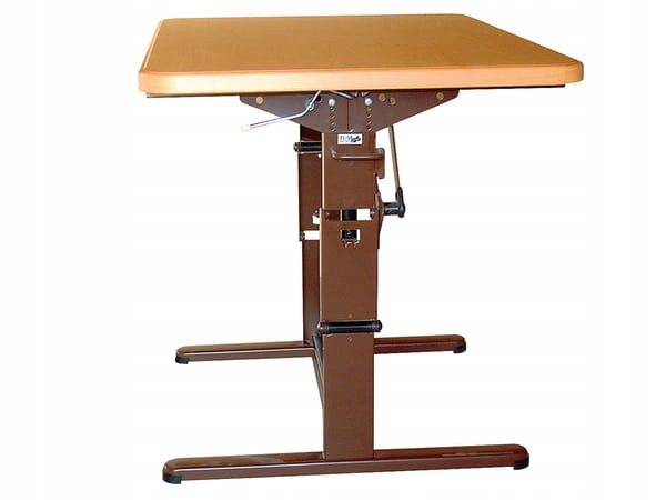 Skladací rám stolíka hnedý 75cm 30-71cm Turismu