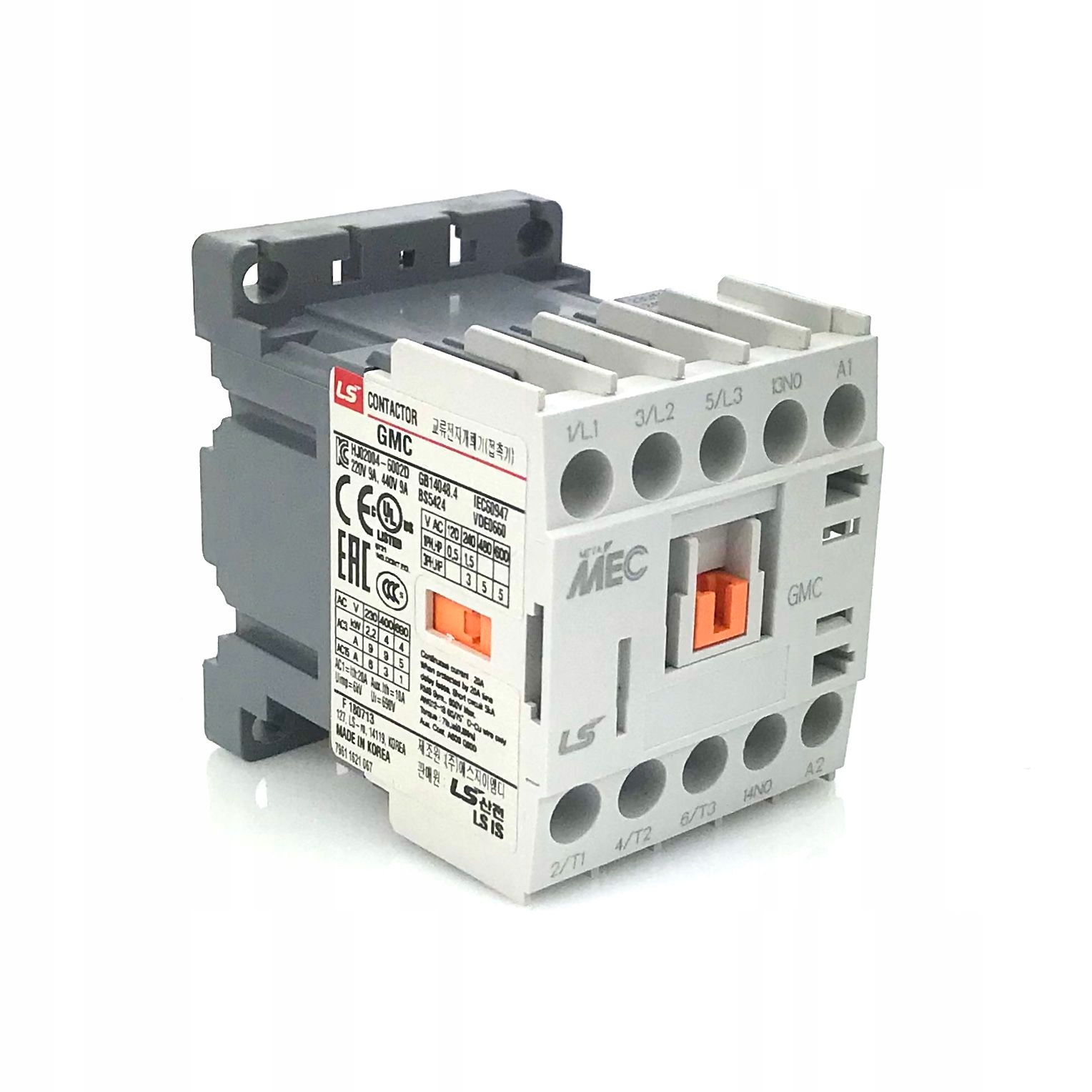 Mini stýkač 2,2kW 6A cievka 24VAC GMC-6M 1b 1NC