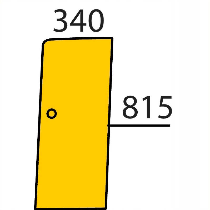 Sklenené CASE 440 540 horné predné dvere