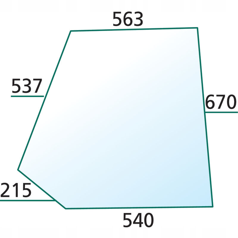Sklenená kabína horných dverí DeutzFahr 4007-7807