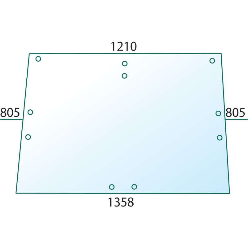 Sklenená kabína DeutzFahr 8006-13006 9302 PRED
