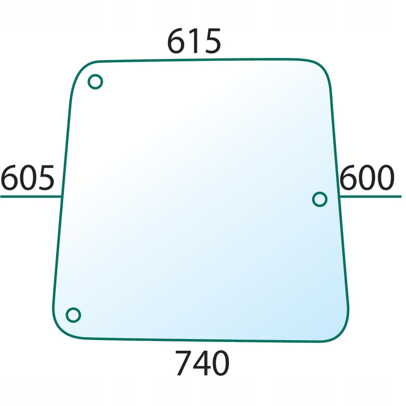 Okno DeutzFahr 8006-13006 kabína 9302