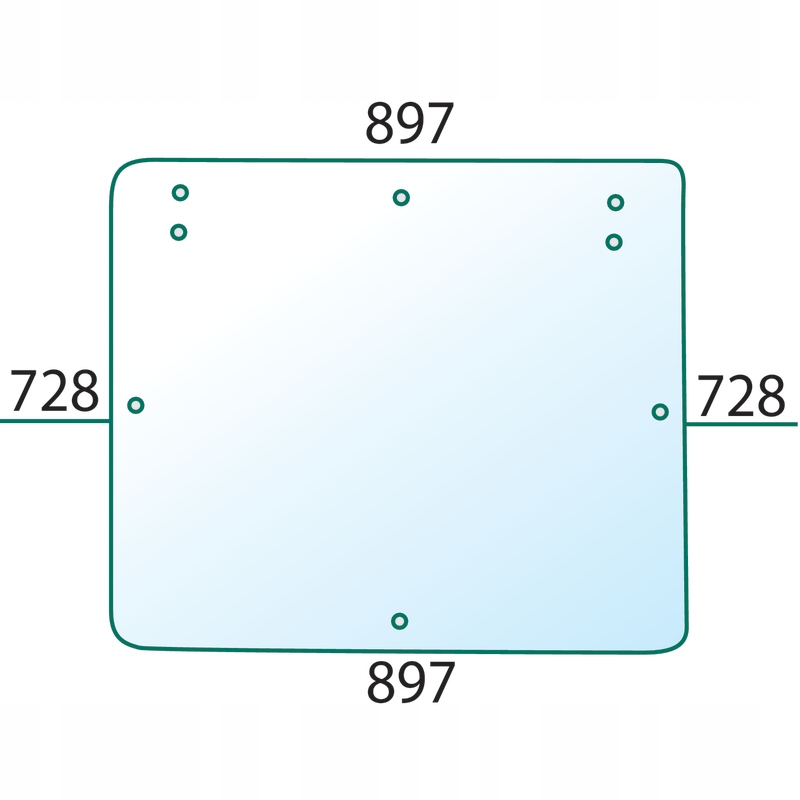 Predné sklo Fiat F100 F110 F115 F120 F130 F140 TYL