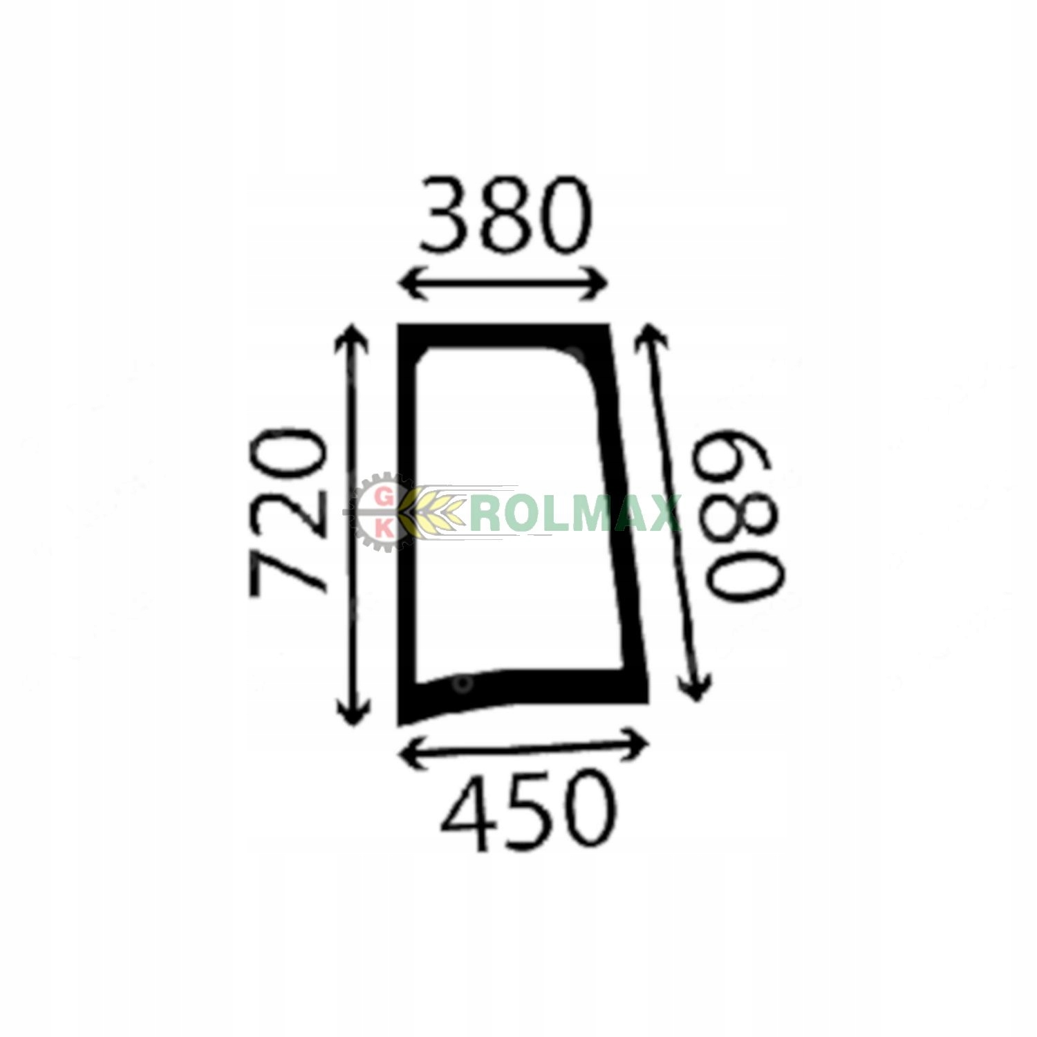 Bočné okno vľavo New Holland CASE 87352417