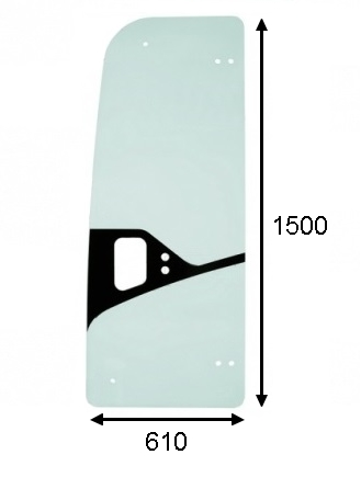 Sklenené dvere Kobelco SK45SRX-6 SK55-SRX-6
