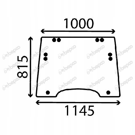 Čelné sklo New Holland T5000 CASE 87580303