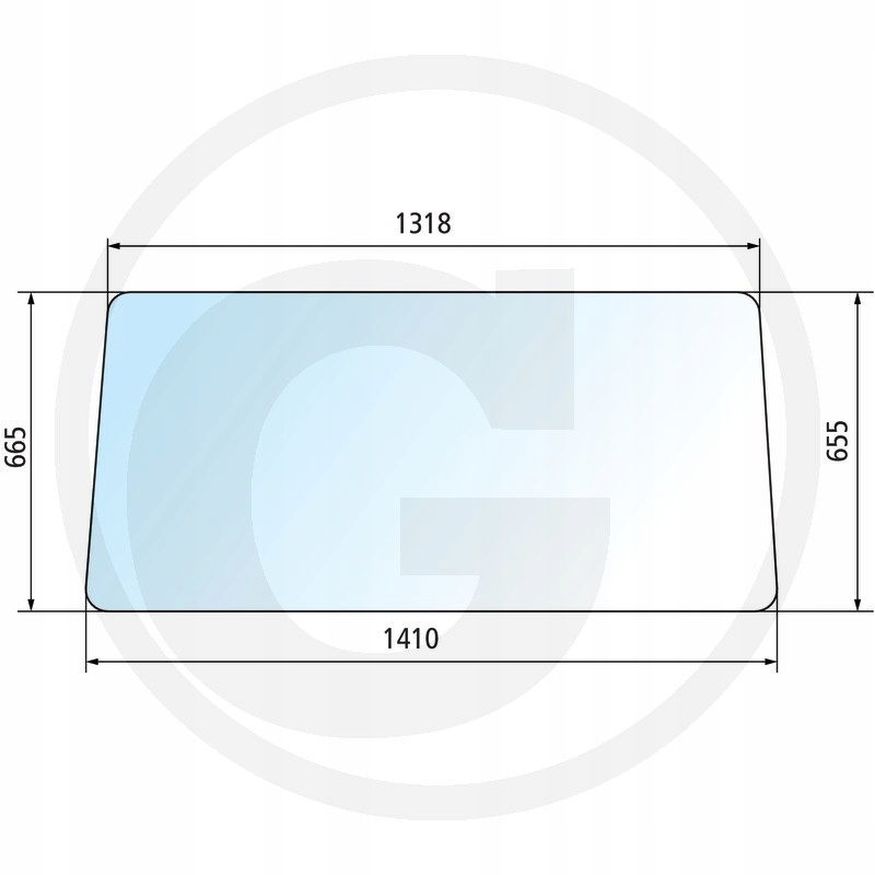 Predné sklo pre Fiat 55-90 55,88-55,88DT 580