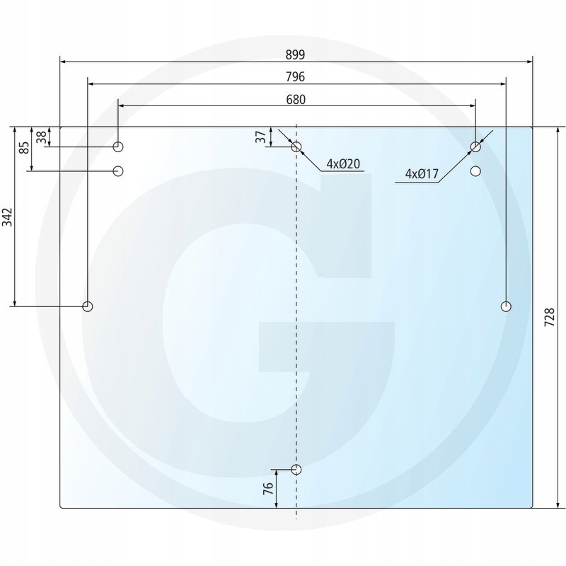 Zadné okno pre Fiat F 100 F 110 F 115 F 120 F 130