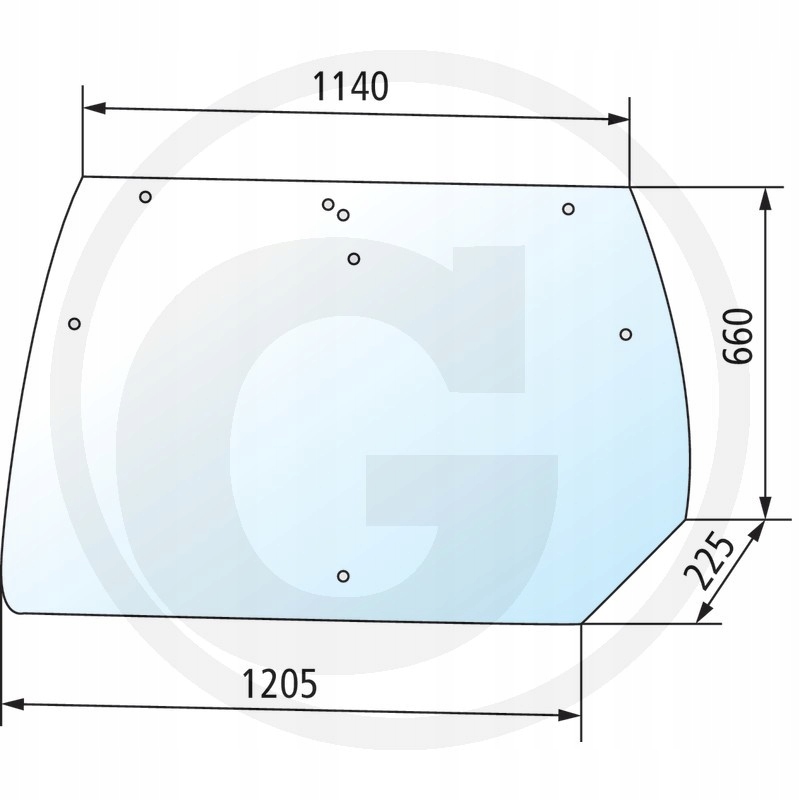 Zadné okno pre Hürlimann 160 DCR Com3