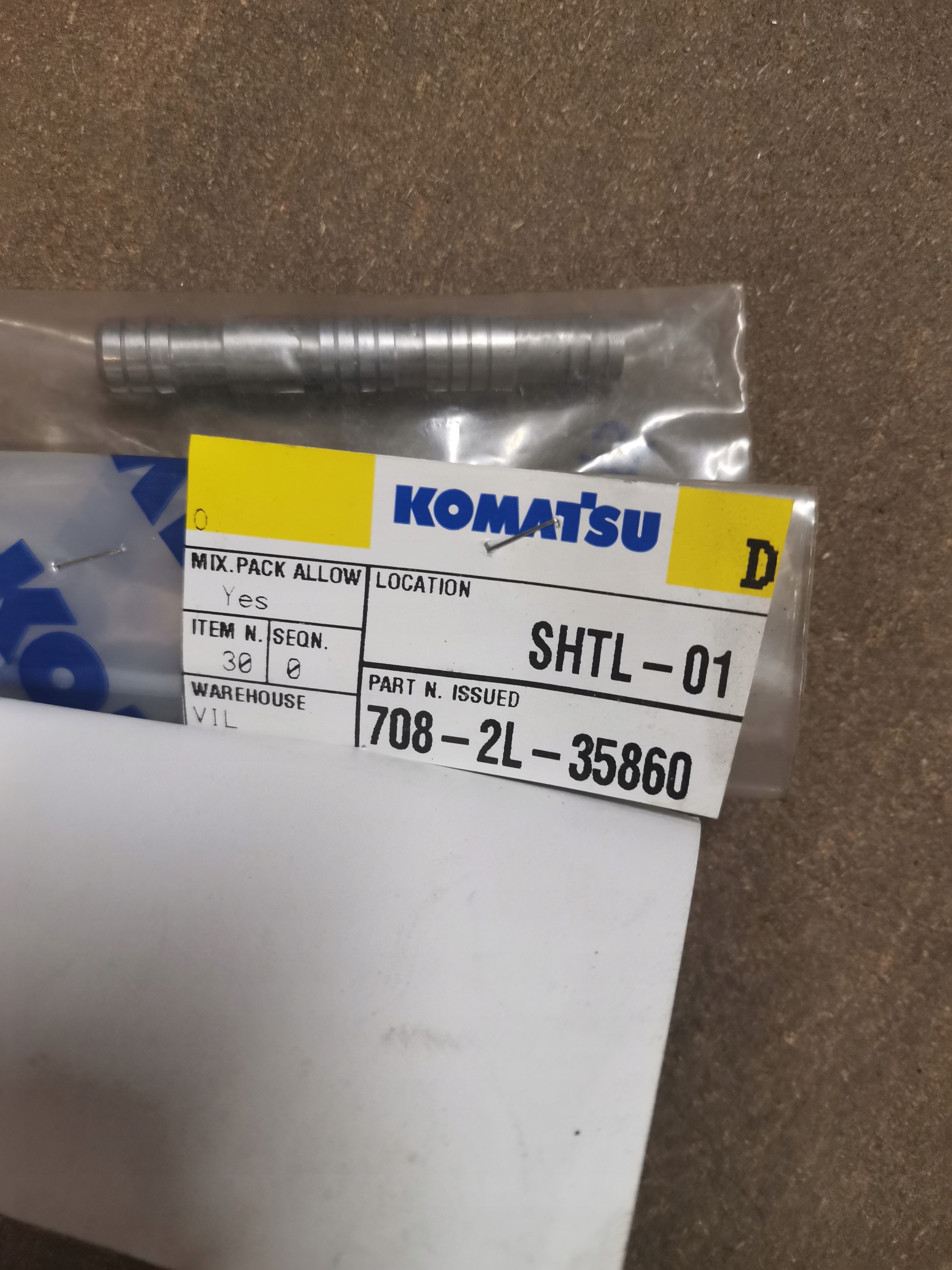 PIEST PRE KOMATSU PC200-7 708-2L-35860