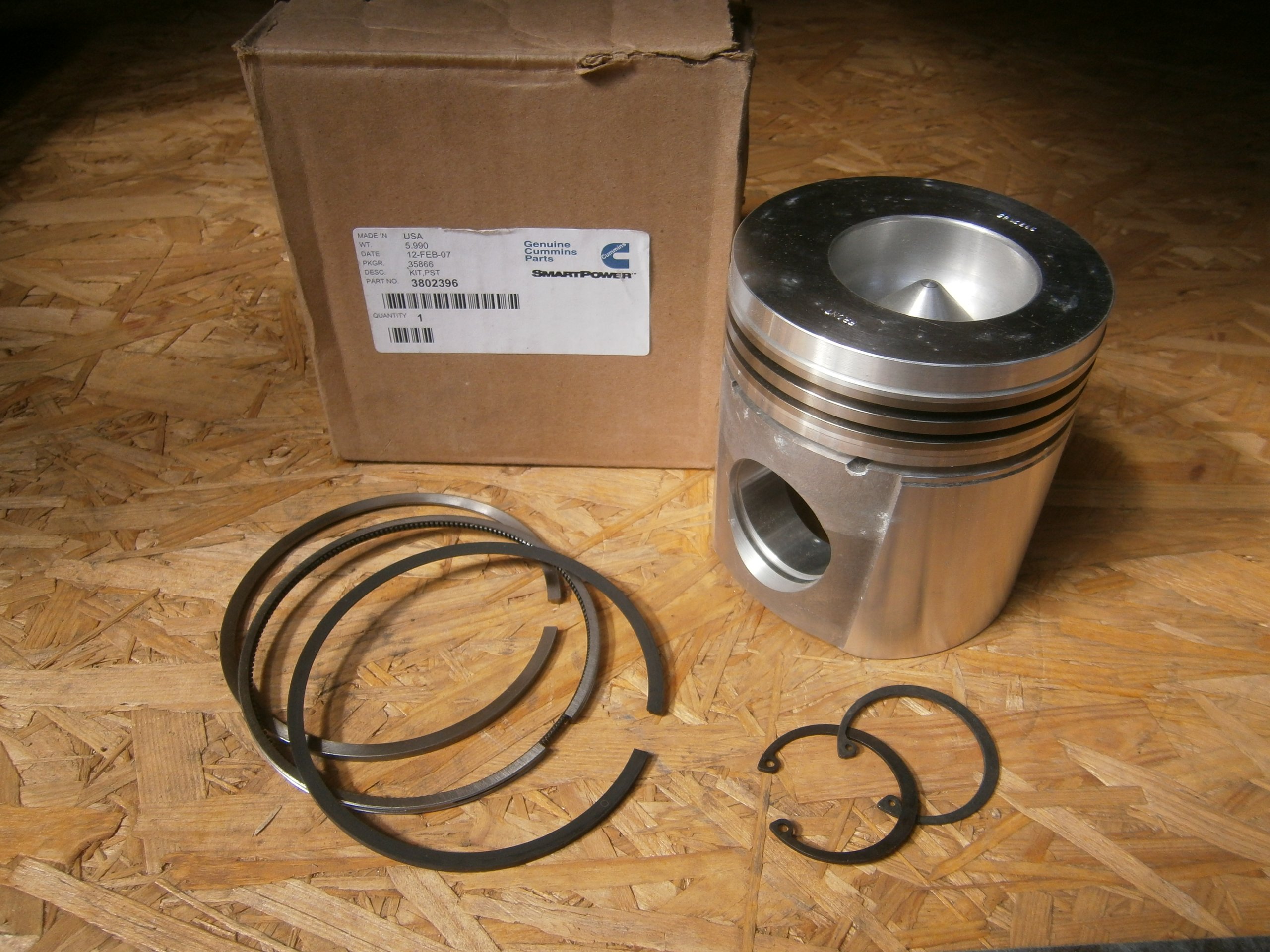 PIEST + KRÚŽKY CUMMINS 6CTA 8,3L