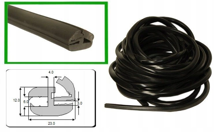 Tesnenie na sklo s klinom TB1 / 0304 20mb T-25