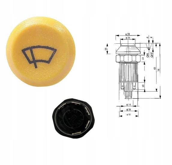 Spínač stieračov DEUTZ 5 PIN 01177150