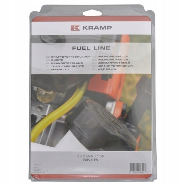 Univerzálna palivová hadica Kramp Blister, 2,5 × 5 m