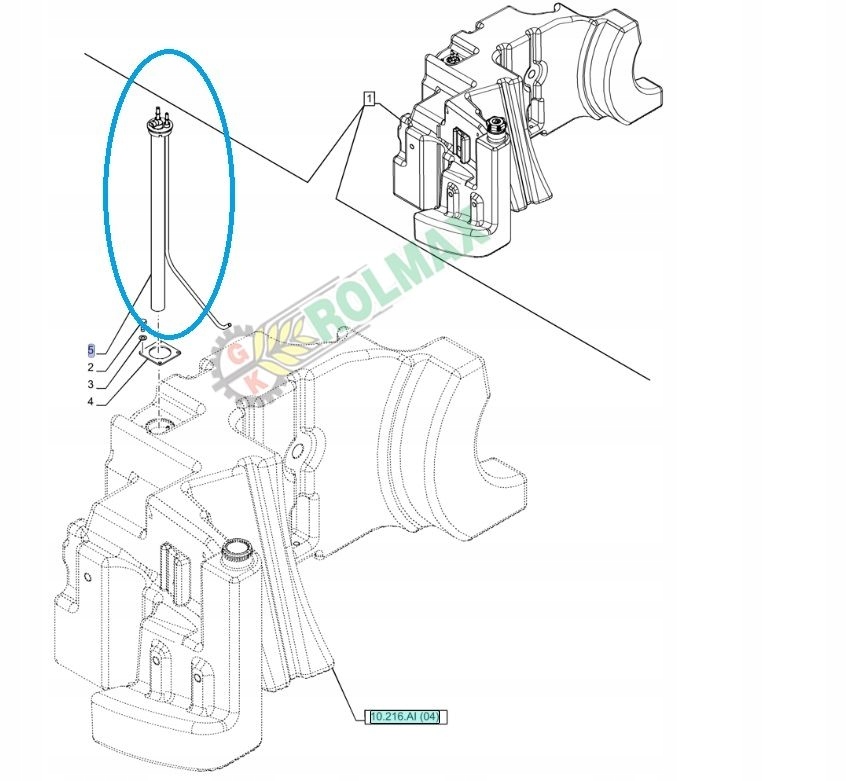 Ukazovateľ stavu paliva New Holland T7 47440849