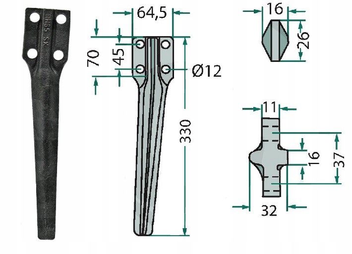 Zube aktivné právo 300334 eberhardt