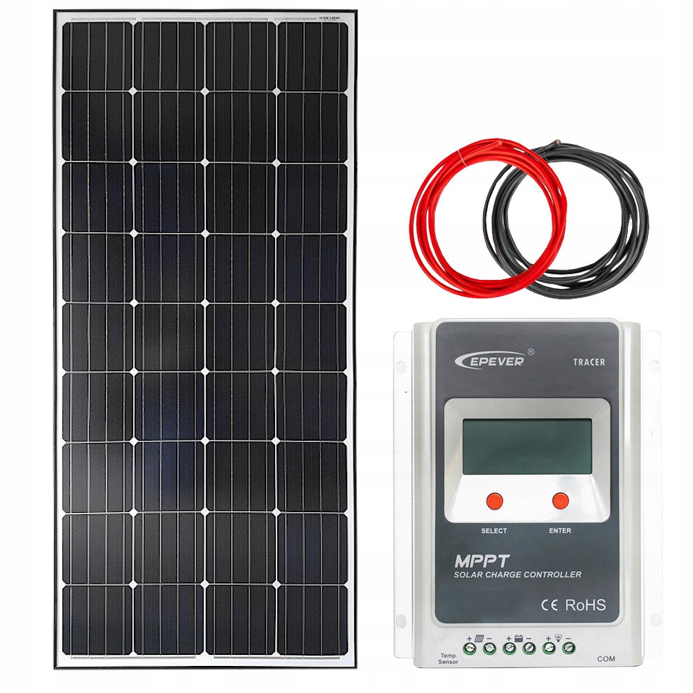 SOLÁRNA SADA PRE CAMPER 170W 12V MPPT MONO