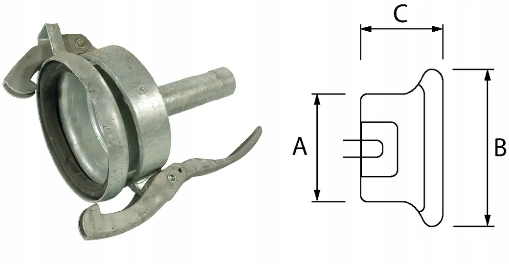 Spojka na hadicu 50,8 mm, 6"
