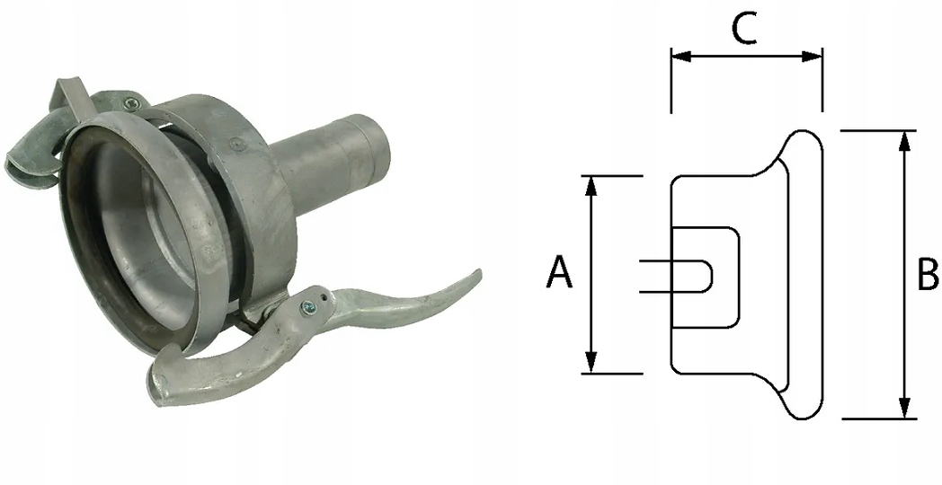 Spojka na hadicu 76 mm, 6"