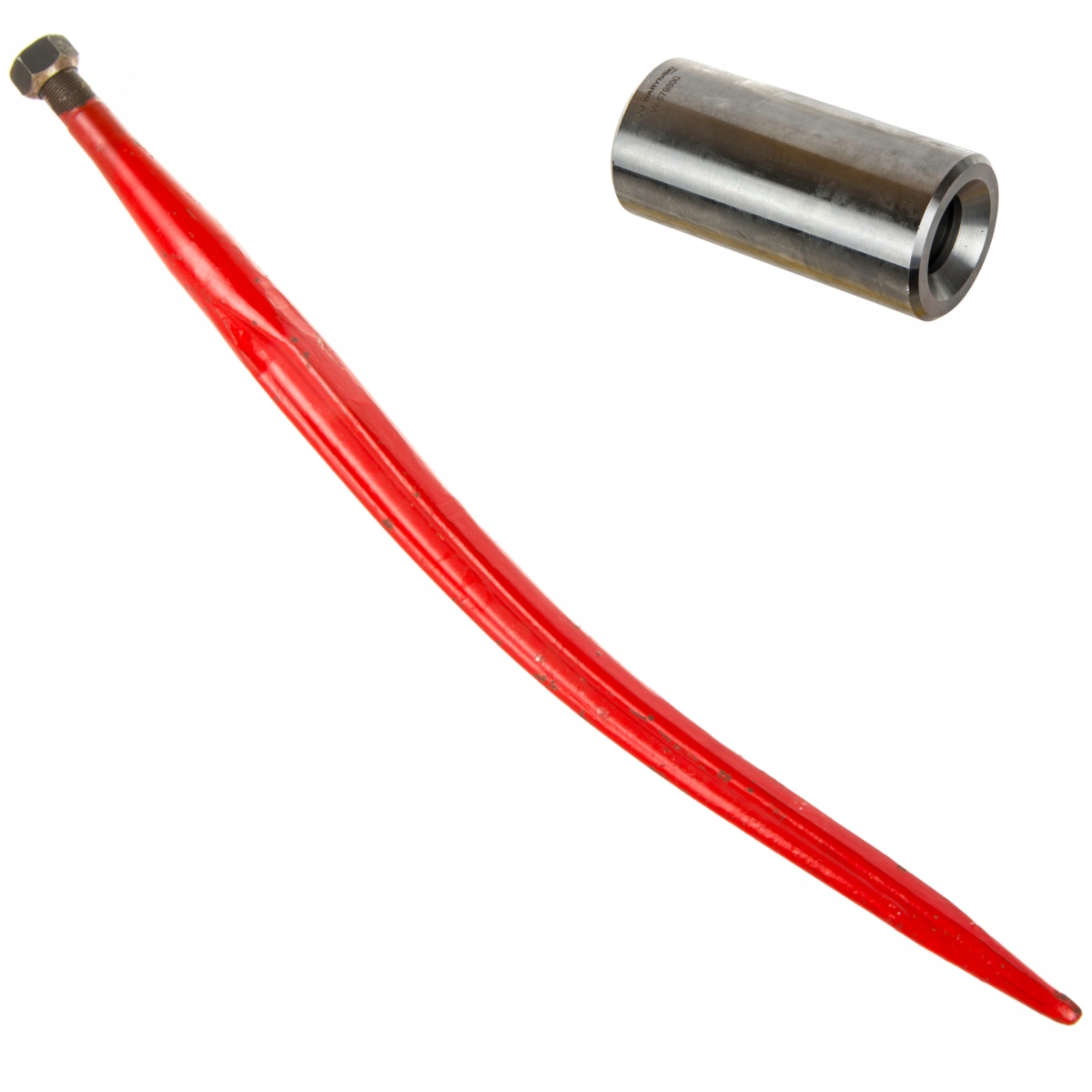 Kovaný hrot nakladača TUR 680 mm M22x1,5 + puzdro
