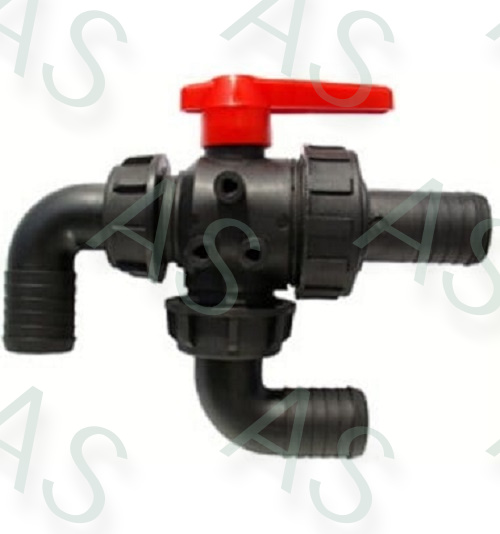 3-cestný guľový ventil priem. 32 mm Agroplast