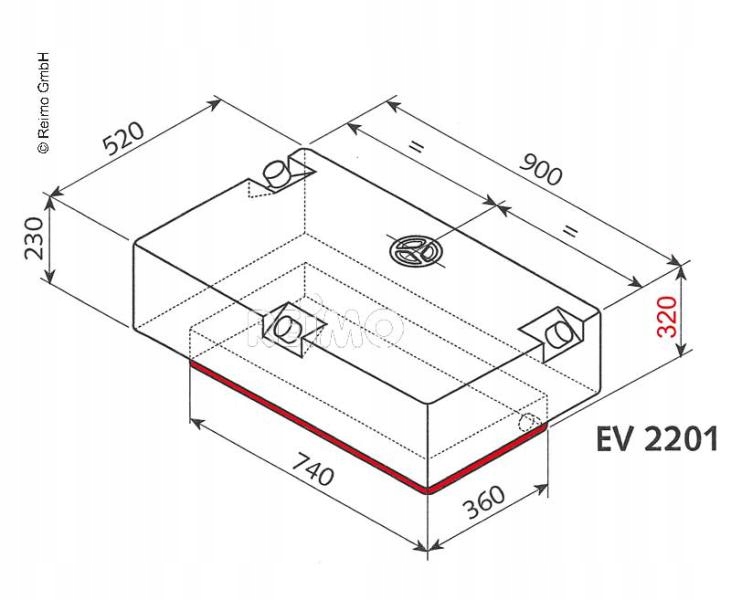 Nádrž na vodu EV-2201-124 litrov