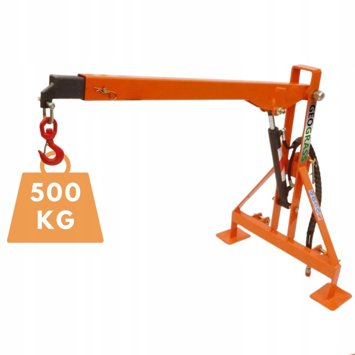 Geograss EL500 – poľnohospodársky žeriav pre traktor | Nosnosť 500 kg, 3-bodové zavesenie