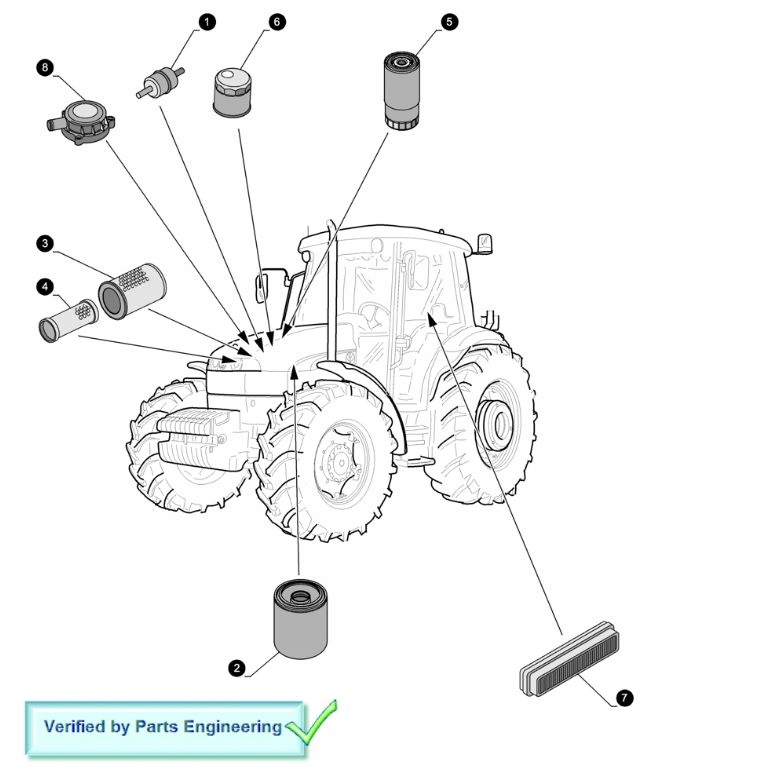 Sada filtrov CNH New Holland TD5040 TD5050